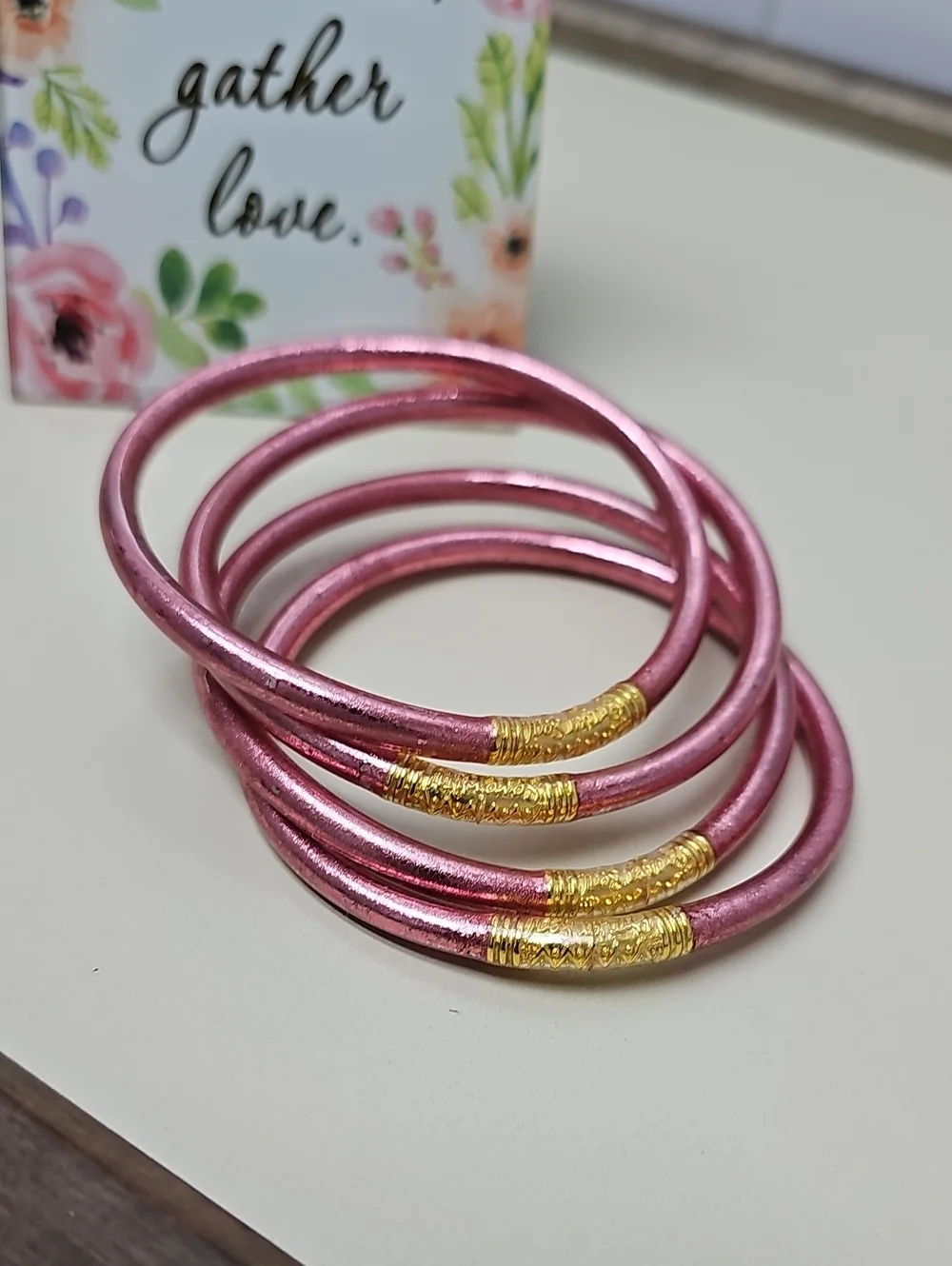 All Weather Womens Bracelets. Color Rose (Not Budhagirls)